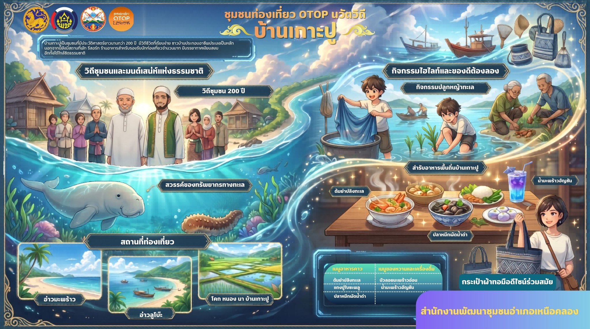  ชวนเที่ยว "ชุมชนท่องเที่ยว OTOP นวัตวิถี บ้านเกาะปู