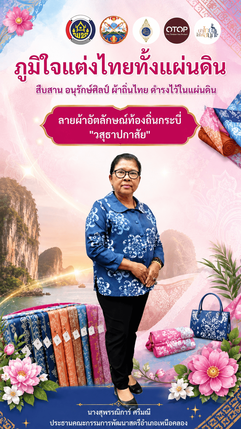 ขอเชิญชวนพี่น้องประชาชน ร่วมภาคภูมิใจและสวมใส่ผ้าไทย 